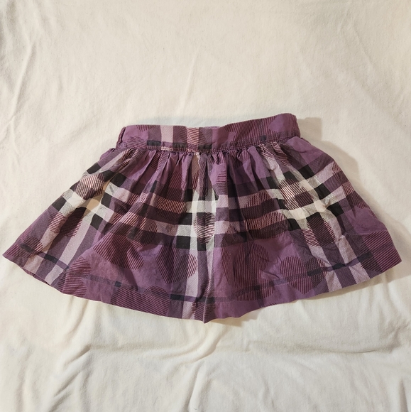 Burberry Purple Plaid Heart Mini Skirt - Picture 6 of 8